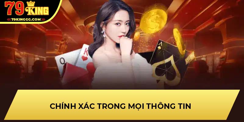 Chính xác trong mọi thông tin